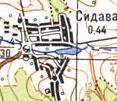 Топографическая карта Сидавы