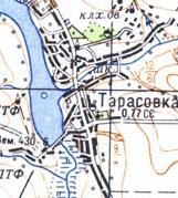 Топографічна карта Тарасівки