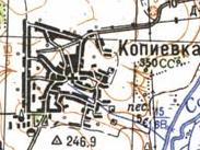 Топографічна карта Копіївки