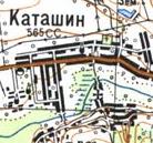 Топографическая карта Каташина