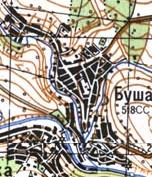 Topographic map of Busha