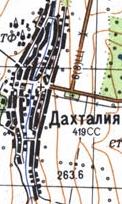 Топографічна карта Дахталії