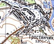 Topographic map of Trostyanchyk