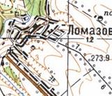 Топографічна карта Ломазового