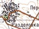 Топографічна карта Роздолівки