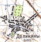 Топографічна карта Долинянів