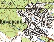 Топографічна карта Комарівців