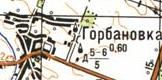 Topographic map of Gorbanivka