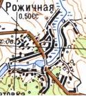 Topographic map of Rozhychna