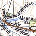 Topographic map of Mervyn