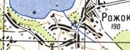 Топографическая карта Рожка