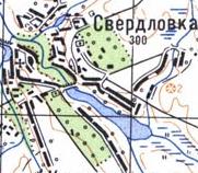 Топографічна карта Свердлівки