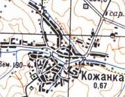Топографическая карта Кожанки