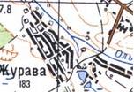 Топографическая карта Журавы
