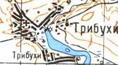 Топографічна карта Трибухів