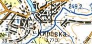 Топографическая карта Кировки