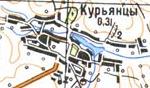 Топографічна карта Кур'янців