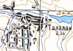 Топографічна карта Талалаїв