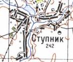 Топографическая карта Ступника