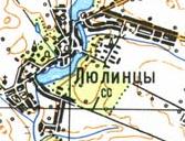 Топографічна карта Люлинців