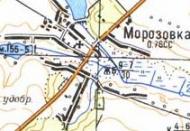Топографическая карта Морозовки
