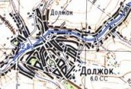 Топографическая карта Довжка