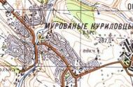 Topographic map of Murovani Kurylivtsi