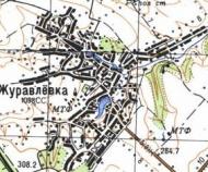 Топографическая карта Журавлевки