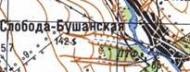 Топографічна карта Слобода-Бушанської