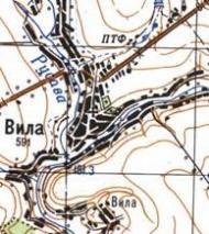 Topographic map of Vyla