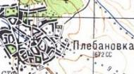 Топографическая карта Плебановки