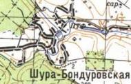 Топографічна карта Шура-Бондурівської