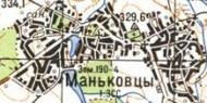 Topographic map of Mankivtsi
