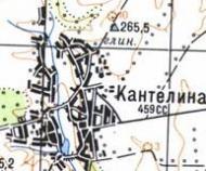 Топографічна карта Кантелиної