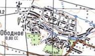 Топографічна карта Обідного