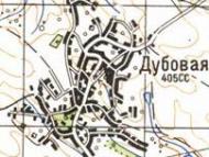 Топографічна карта Дубової