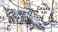 Topographic map of Skala