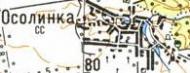 Топографическая карта Осолинки