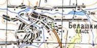 Топографічна карта Білашок