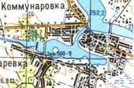 Топографічна карта Комунарівки
