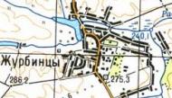 Топографічна карта Журбинців