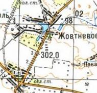 Topographic map of Zhovtneve