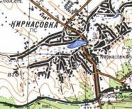 Топографическая карта Кирнасовки