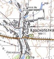Топографическая карта Краснополки