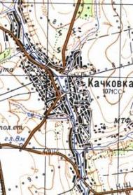 Топографічна карта Качківки