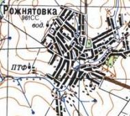 Topographic map of Rozhnyativka