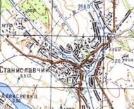 Топографическая карта Станиславчика