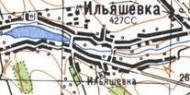 Топографическая карта Ильяшевки