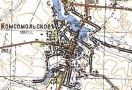 Топографічна карта Комсомольського