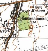 Топографічна карта Новоіванівки